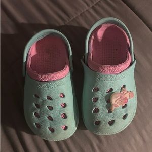 Toddler girl size 7 crocs